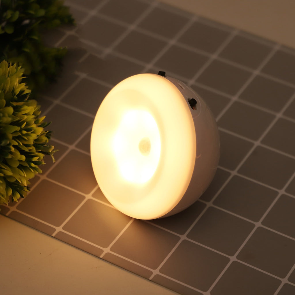 led night light rechargeable human induction lamp