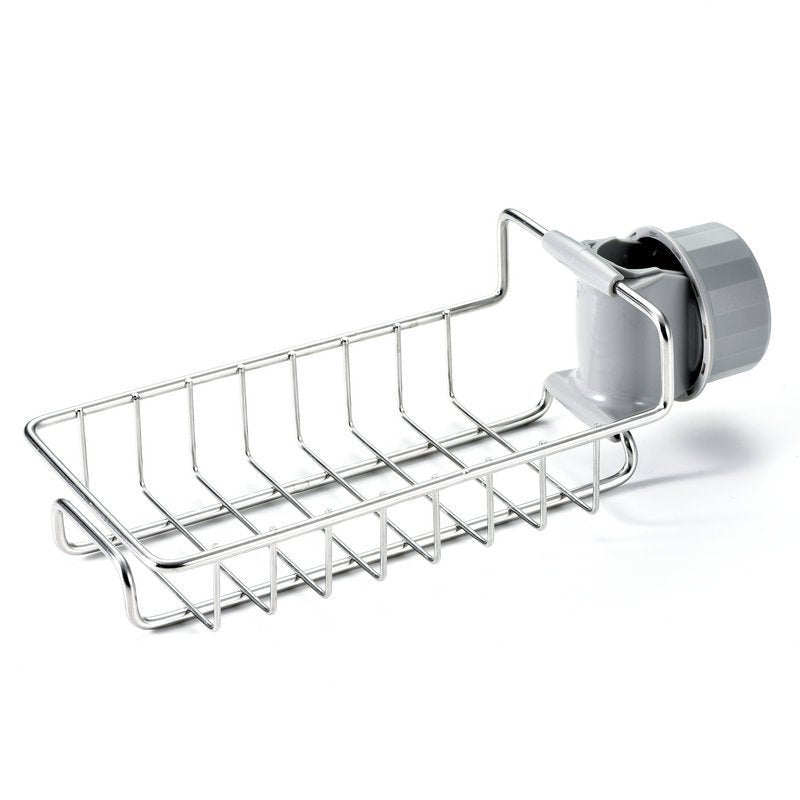 Adjustable Sink Drain Rack Sponge Storage Faucet Holder Soap Drainer Shelf Basket Organizer Kitchen Bathroom Accessories - TidyHutt1 ve Düzen Çözümü