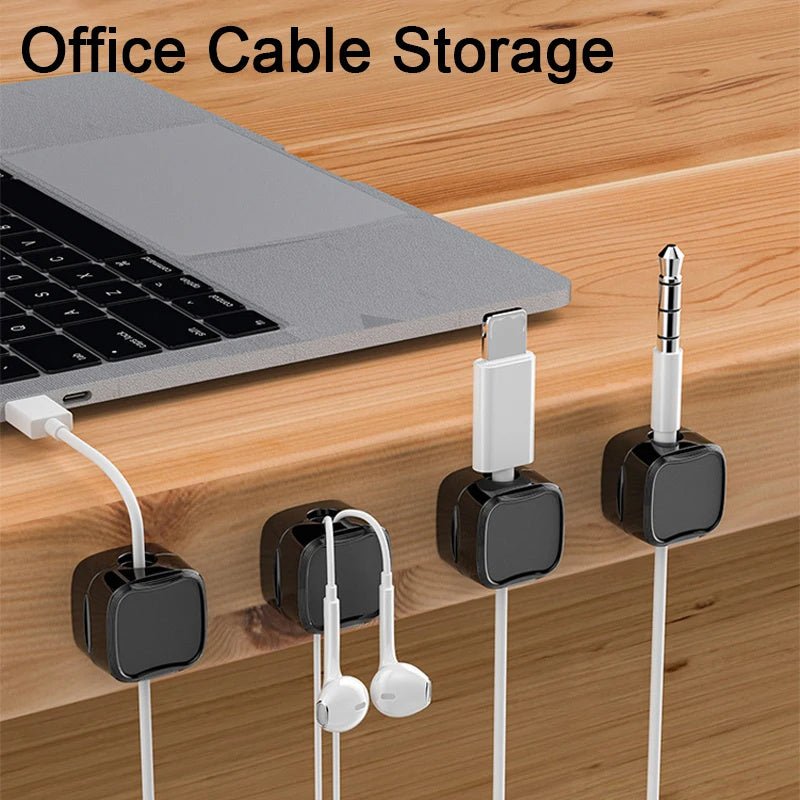 Magnetic Cable Clip: Adjustable Under - Desk Cable Organizer and Holder - TidyHutt2 ve Düzen Çözümü