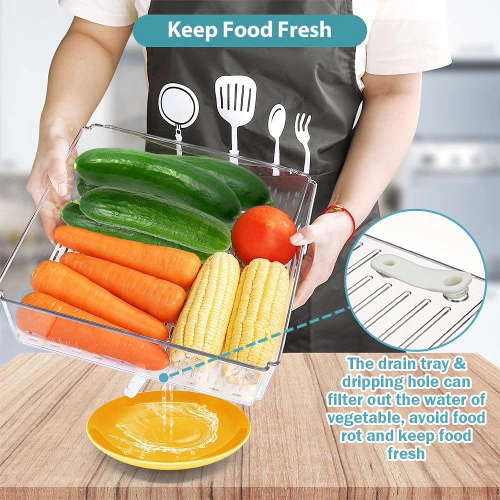 Stackable plastic pantry storage bins with secure lids for food freshness.