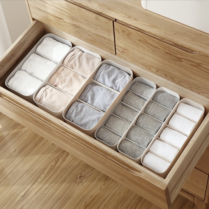TidyHutt minimalist closet organizer box for bedroom wardrobe.